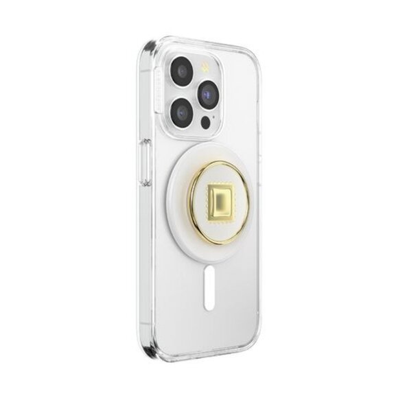 PopSockets PopGrip With‎ Swappable Top Gold Stamp Design For MagSafe Devices - Picture 4 of 10